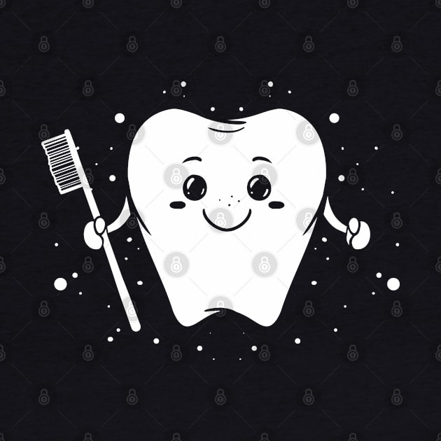 Cute smiling tooth - Teeth Dentist Gift by Shirtbubble